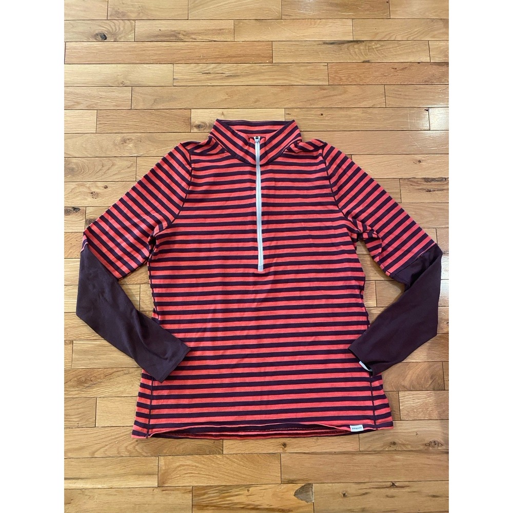 Patagonia Men's Capilene Size Small Baselayer Half Zip Pullover Long‎ Sleeve
